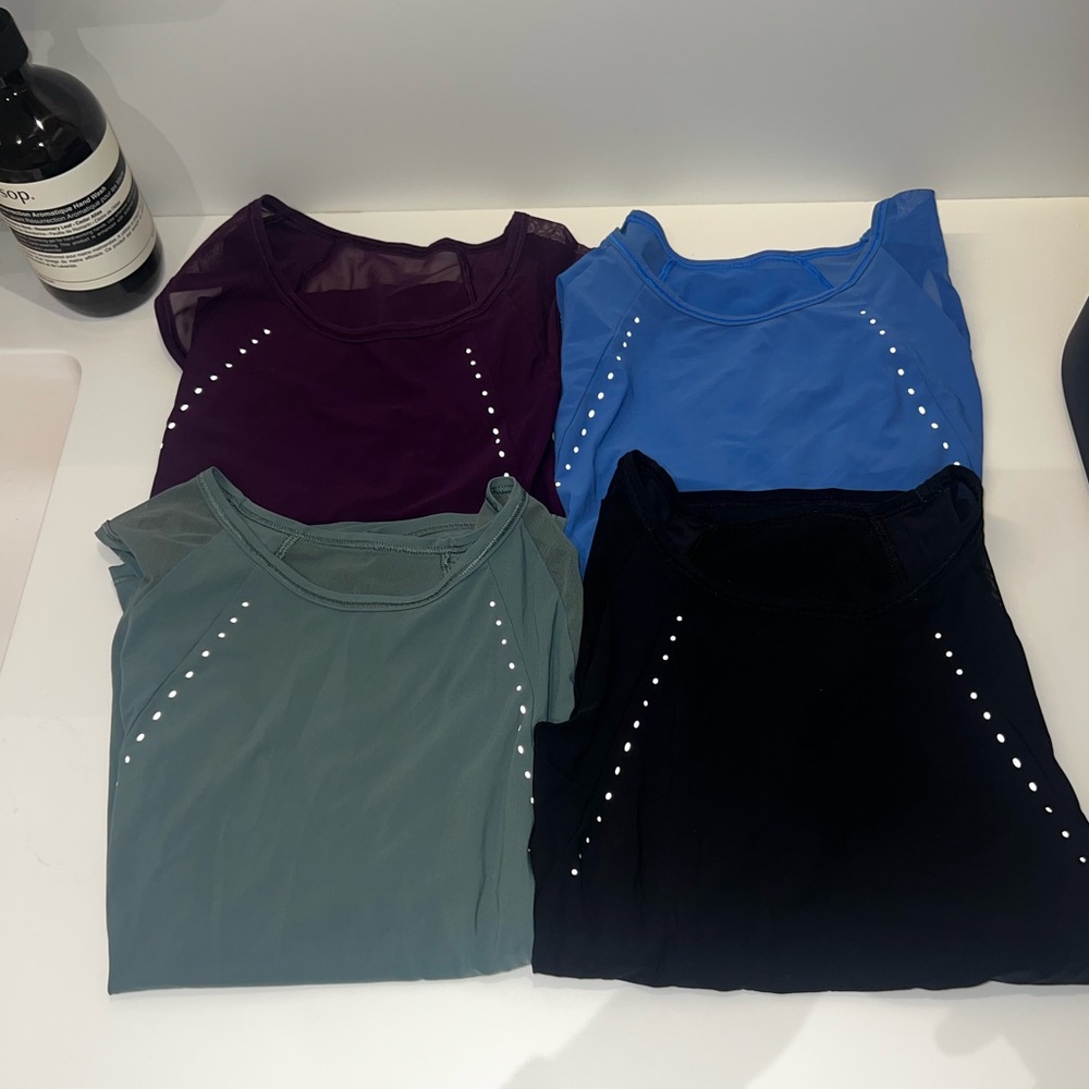 Lululemon Sculpt Cropped Tank Tops (Set of 4)